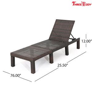 China Polyethylene Wicker Outdoor Patio Lounge Chairs Without Cushion 76.60 * 25.50 * 12.00 Inches wholesale