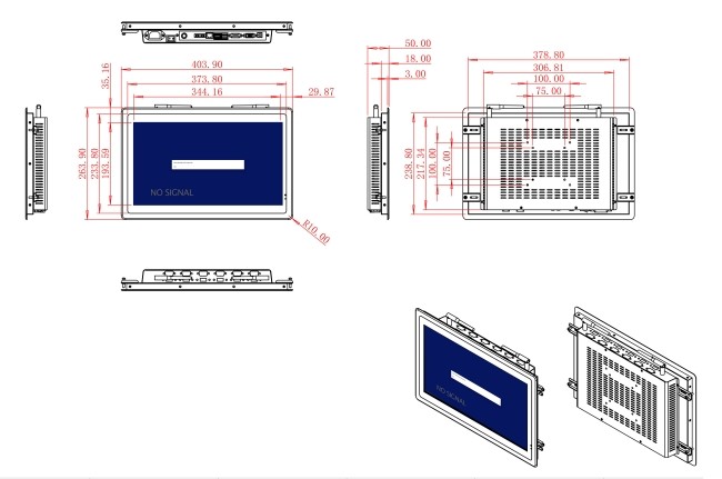 15.6-Inch Embedded Display for Factory Automation and Equipment Monitoring
