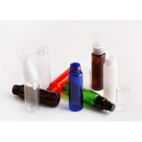 Colorfully Empty Pet Plastic Cosmetic Bottles Portable With Treatment Pump