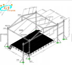 China Lighting Spigot Outdoor Aluminum Wedding Decoration Stage Truss Stage Truss Design For Event wholesale