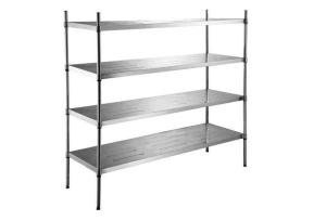 China 4 Tier Commercial Kitchen Stainless Steel Shelving Units SS304# / 201# / 430# wholesale