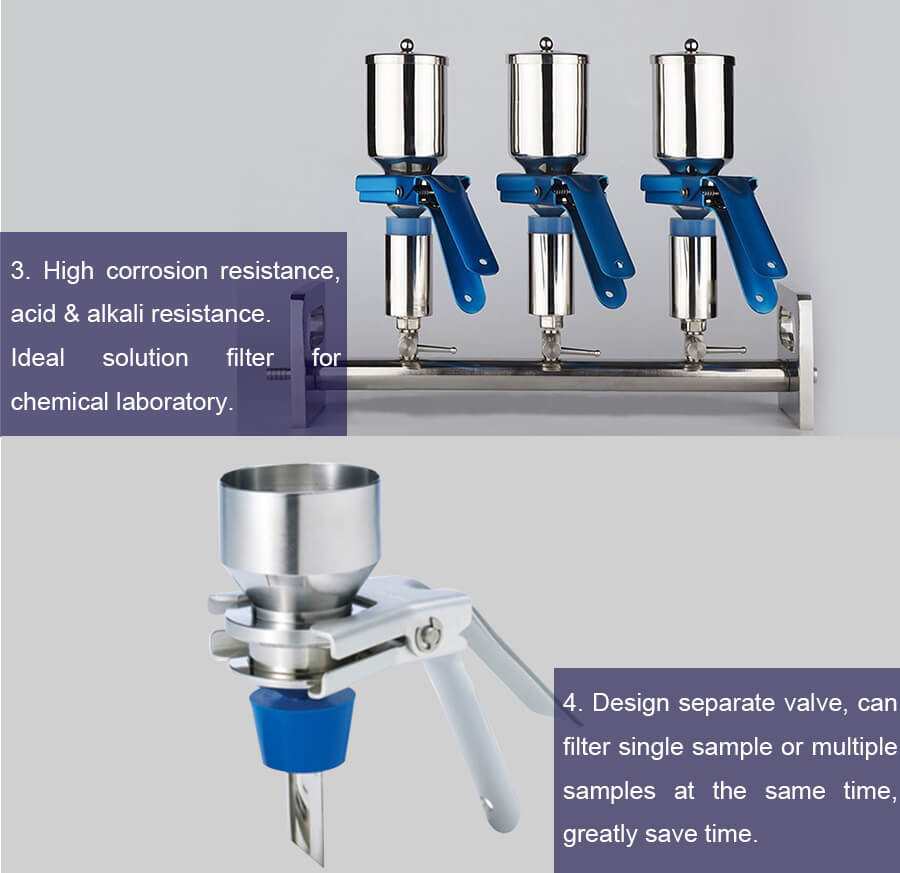 Multiple Vacuum Filtration System Cleaner With Branch Funnel Manifolds Vacuum Filtration For Lab