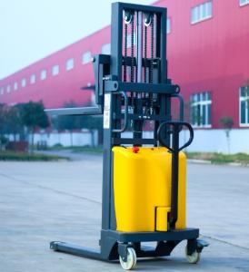 China Batery Charger Semi Electric Stacker 2 Ton 2 Meter Double Mast Type wholesale