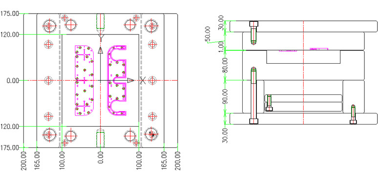 5 Gallon PP copolymer Precision Injection Mould Paint Lid , Door , Seal Retainer and Hinge Block