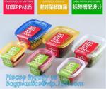 Glass Fresh Keeping Box Round Vacuum Food Container with Press & Push Lid,Fresh