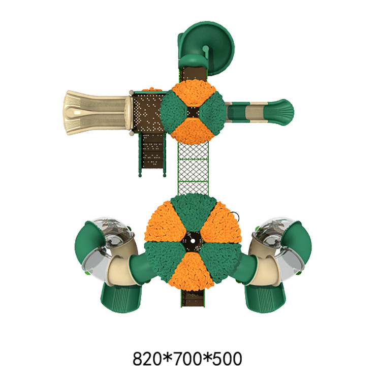 LLDPE Plastic Playground Equipment Slides For Outdoor Amusement