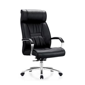 China Black Executive Office Chair Rolling Swivel PU Leather Chair wholesale