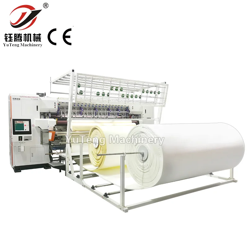 Automatic Computerized Non Shuttle Chain Stitch Multi Needle Quilting Machine For Mattress