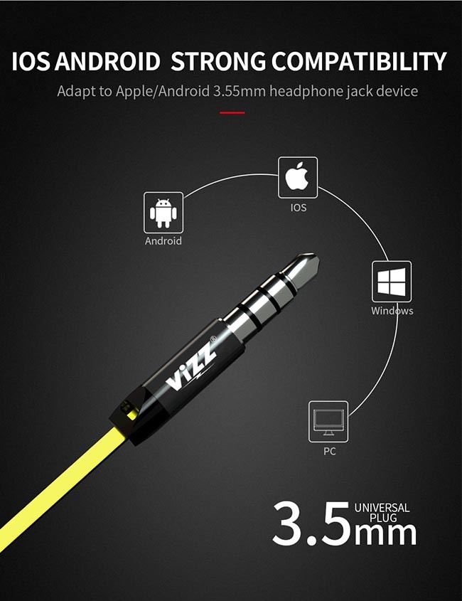 Intelligent Remote Control Stereo 98dB Noise Canceling Wired Earbuds