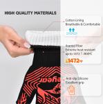 Food Grade Silicone Safety Working Gloves Grill Heat Aid Extreme Heat Resistant