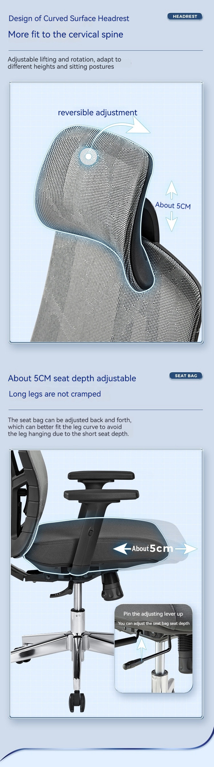Modern Office Furniture Manager Office Executive Table and Ergonomic Mesh Office Chair