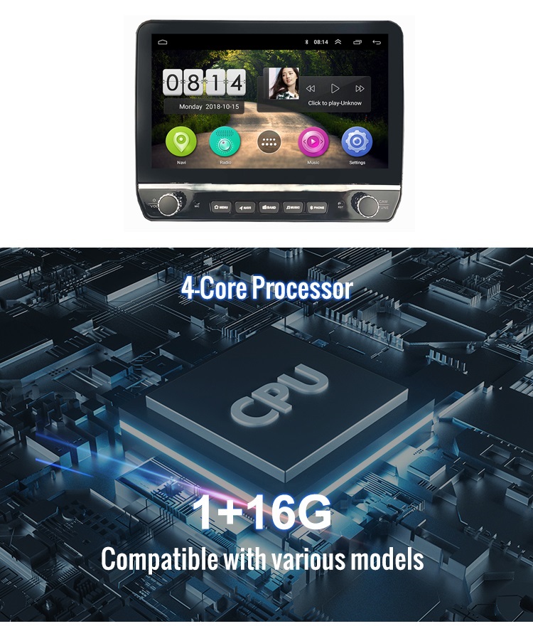 Universal 9/10 Inch Android Car Radio Carplay Mirror Link FM GPS Navigation Car MP3 Player Android Car DVD Player