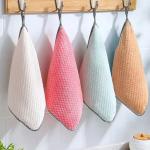KILINE Microfiber Kitchen Dish Towel Dishcloth Rag Non-stick Thickened Wipe