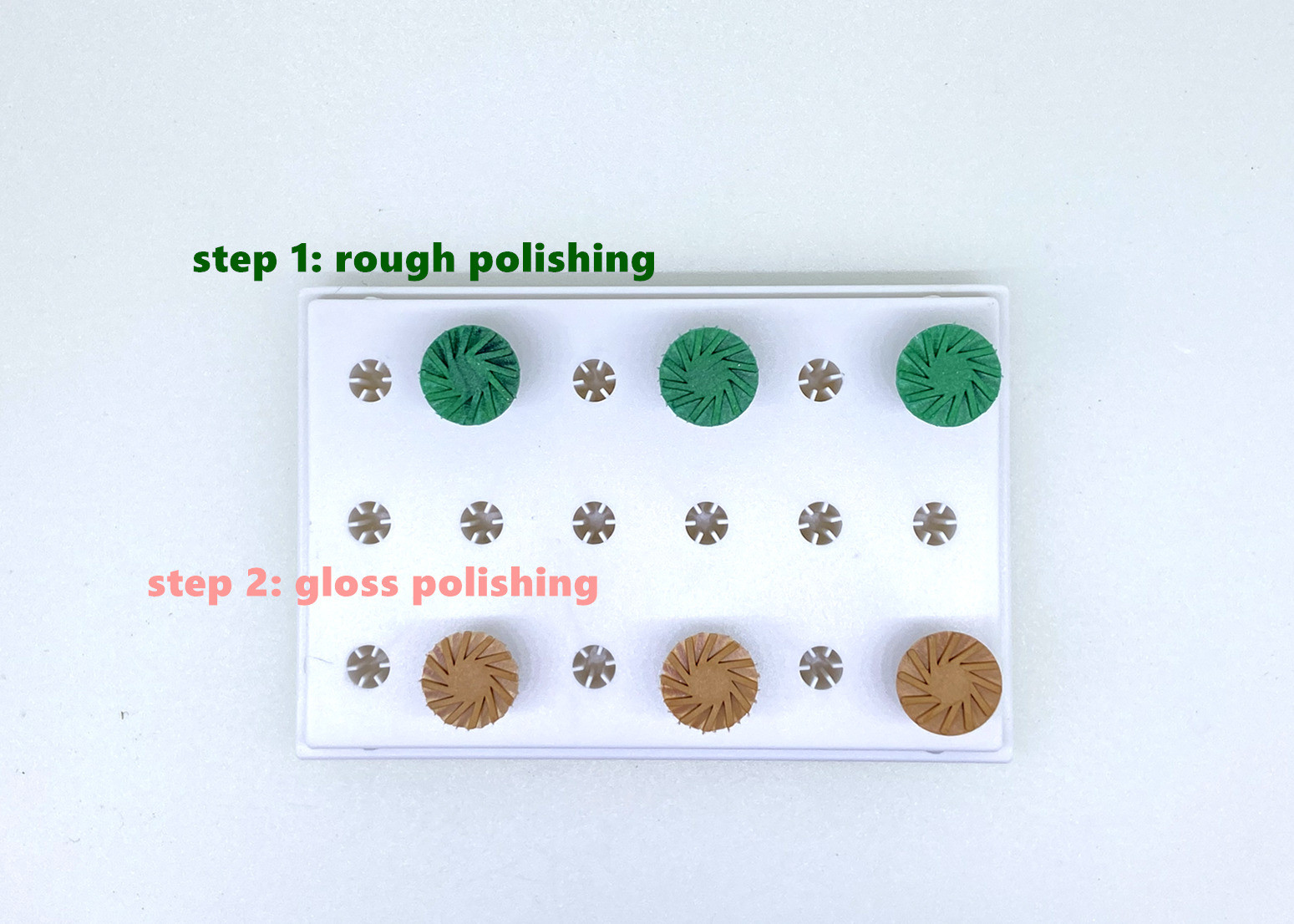 Clinic Zirconia Dental Polishing Kit Diamond RA Shank For All Ceramics