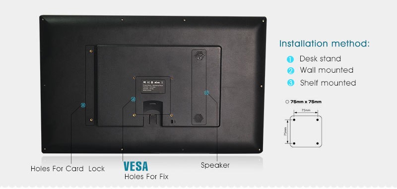 10 Points Touch Commercial Android Tablet 21.5 Inch With Wide Viewing Angle