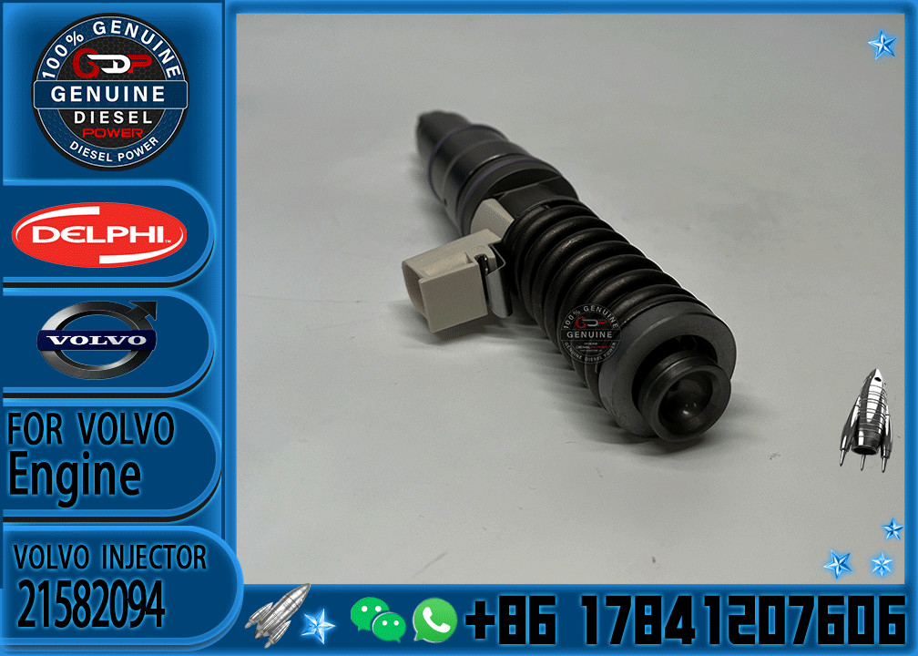 D12D Engine Fuel Injector 20847327 21582096 21582094 21644598 20708597