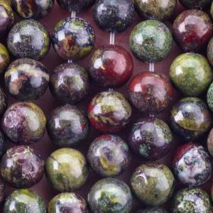 China 8MM Round Bulk Dragon Bloodstone Jasper Beads For Jewelry Making wholesale