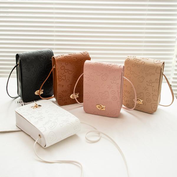 Women Phone Crossbody Bag Pu Leather Mini Shoulder Messenger Bag Travel Portable Coin Purse Card Pouch Bags for Girls Wallets