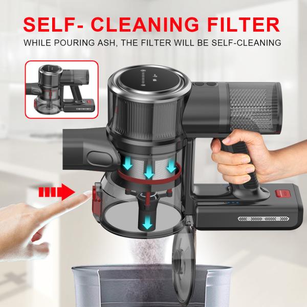 Automatic Wireless Vacuum Cleaner Handheld ABS Material