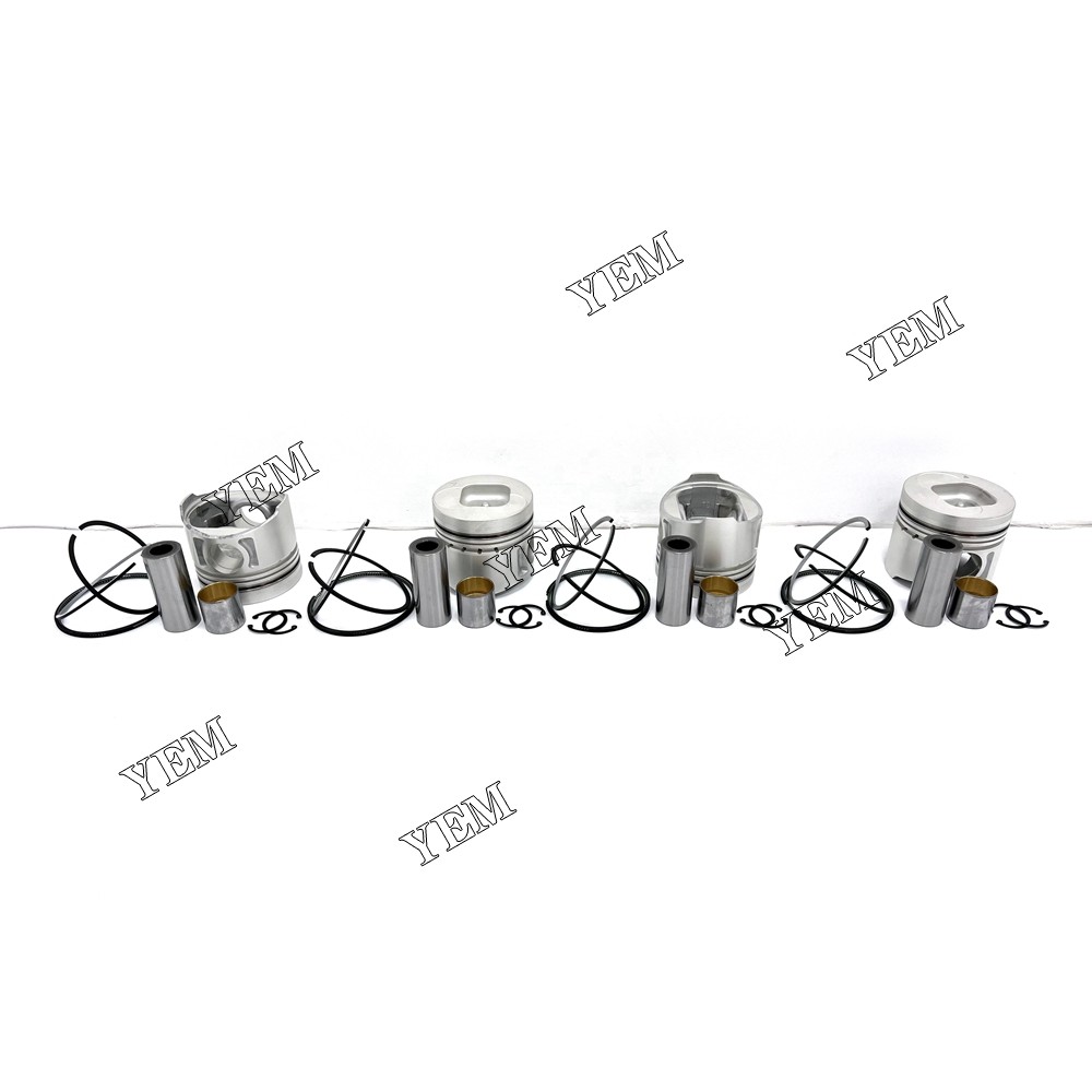 For Isuzu 4BE1 Piston With Rings Engineering Machinery Spare Parts
