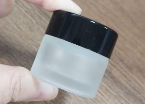 China Eye Cream Empty 5g Glass Cosmetic Packaging Matt With Lids wholesale