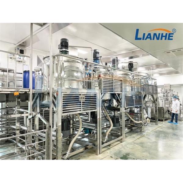 2000L Shampoo Shower Gel Making Machine Hand Sanitizer Homogenizer Mixer