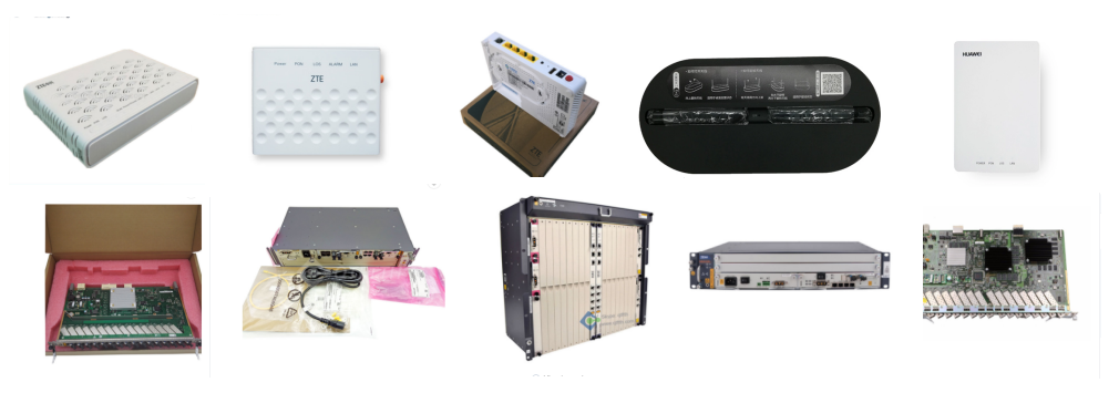Original New Mini HUAWEI OLT MA5608T GPON With 1*2*MCUD 1*2MPWD AC And PC Power Board, 1*GPFD 16 Ports GPON With C+ SFP Module