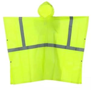 China PVC Coating Reflective Safety Raincoat Fluorescent High Vis Raincoat Waterproof wholesale