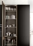 Classic Sleek Design Wood Veneer Kitchen Cabinet Tailored Customized Color