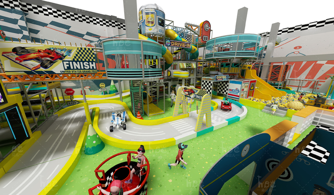 Colorful Commercial Indoor Play Structure Playground Equipment For Preschoolers