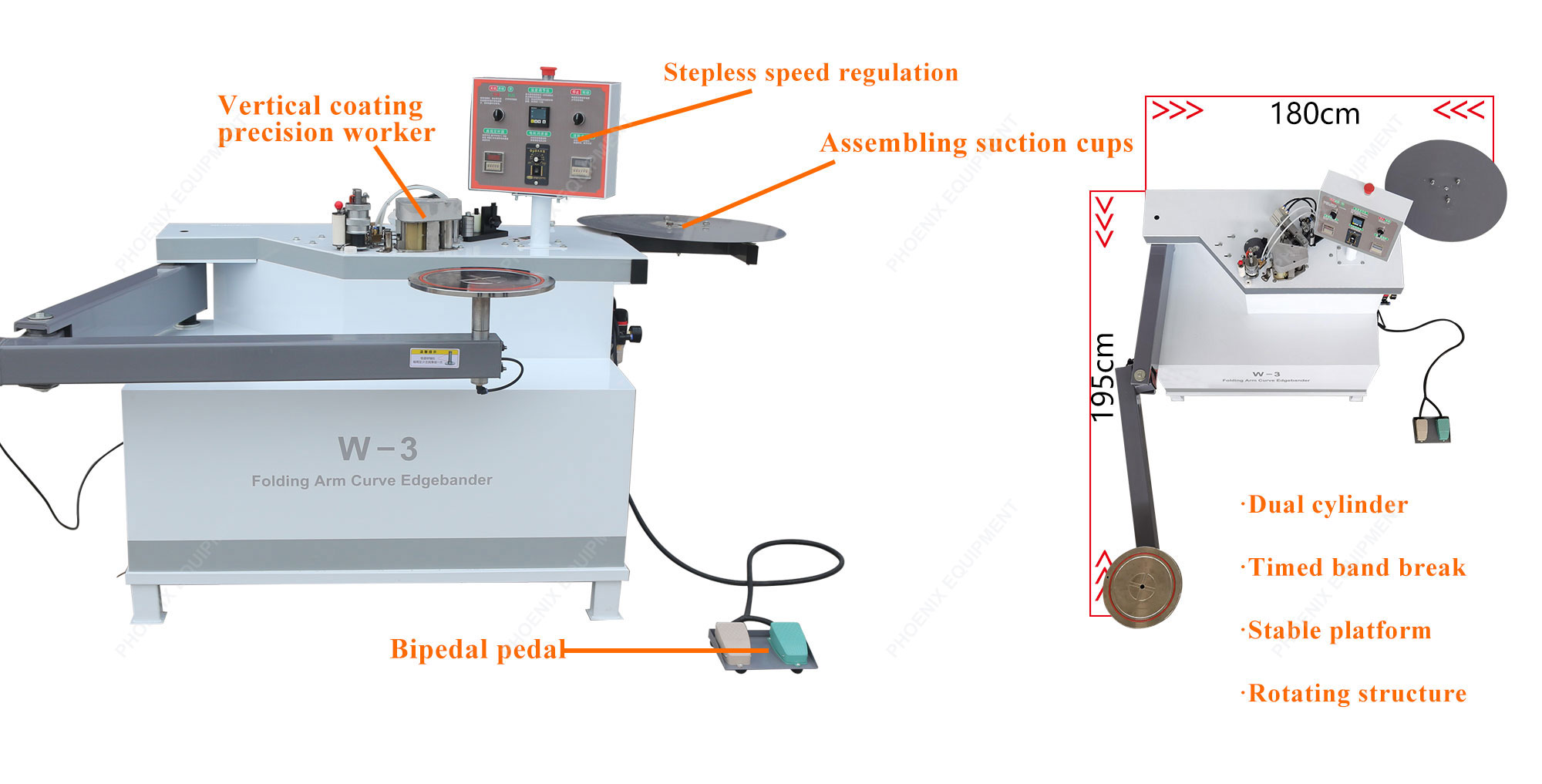 Full-automatic Auto Wood Board Edge Banding Machine with 10.8m/min Panel Feed Speed