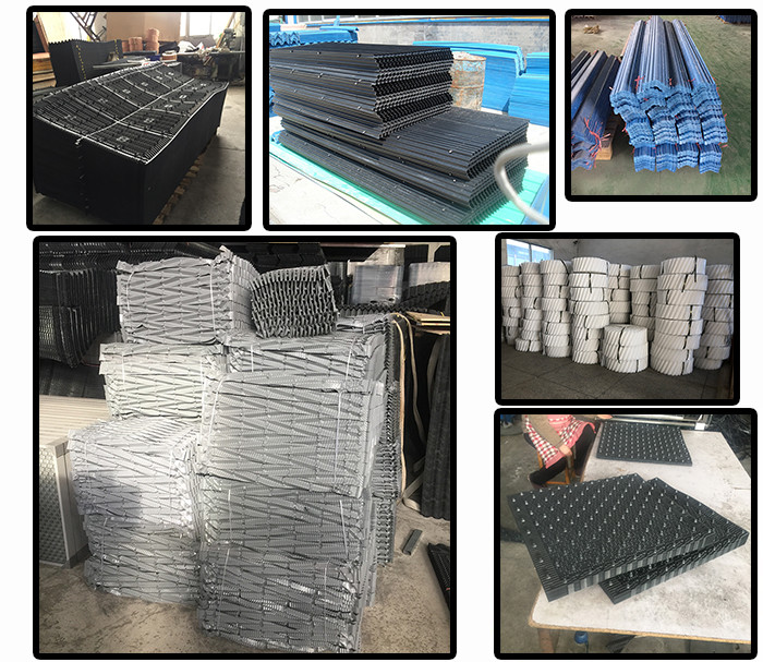 Cross Flow International Cooling Tower Fill 19mm Channel PVC Hanging Cooling Tower Infill