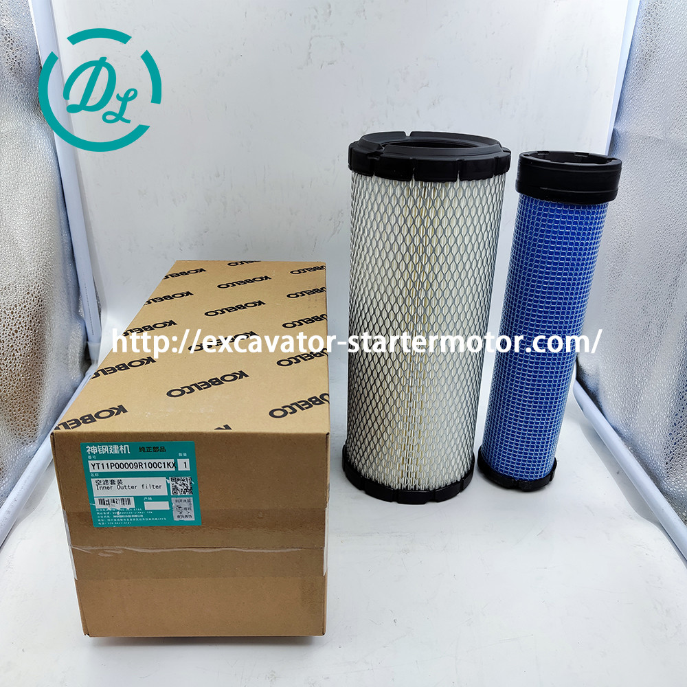 YT11P00009R100 Excavator Air Filter YT11P00009S002 Kobelco SK75SR-8