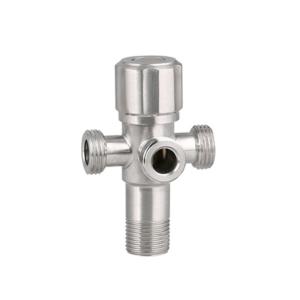 China Sanitary Fitting 3 Way Angle Valve For Shower Stainless Steel wholesale