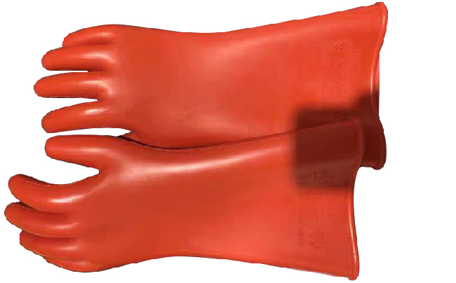 Electrical Safety Insulated Gloves Rated Voltage 5KV Natural Latex