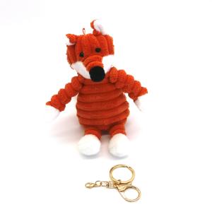 China Red Cute Doll Key Chain , Cotton fox key ring 3 Dimensional 18cm Size wholesale