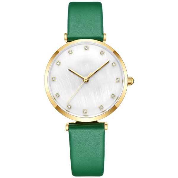 32mm Small Dial Women'S Quartz Watch Fashion Multicolor Leather Strap For