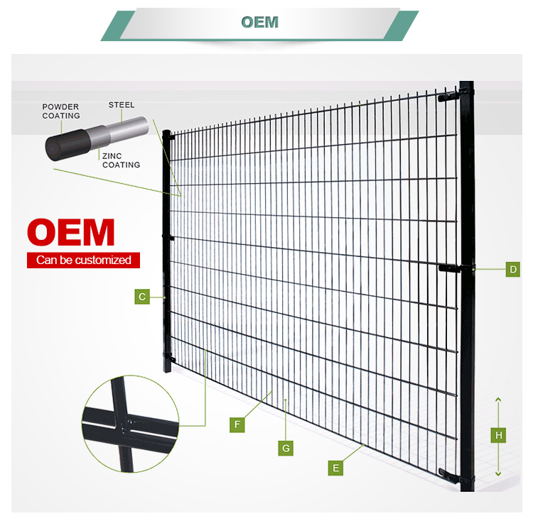 High quality and cheap price 868 double wire mesh fence