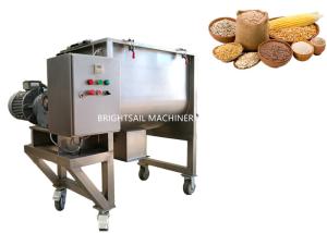 China Food Grade Grain Powder Machine Corn Feed Wheat Bran Ribbon Mixer 17-62 Rpm wholesale