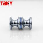 Customized Door Glass Shower Flush Round Door Knob Double Sided Bathroom Shower