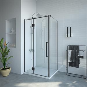 China Black 6mm Tempered Glass Shower enclosures 800*1000*1900mm wholesale
