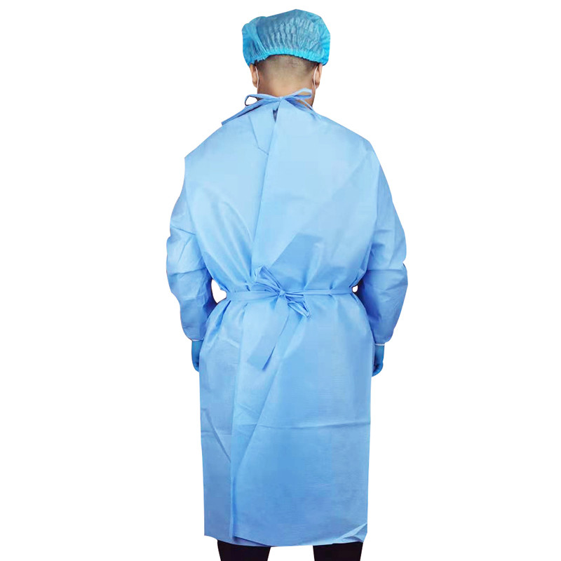 35gsm Patient Level 2 Disposable Isolation Gowns Sterile PP Clinical Gowns