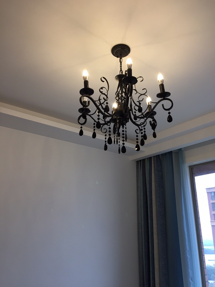 Bedroom Crystal Chandelier Hanging Lamp Indoor Black Chandlier(WH-CI-122)