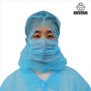 China Nonwoven Disposable Balaclava Hood Catering Hats With Mask wholesale