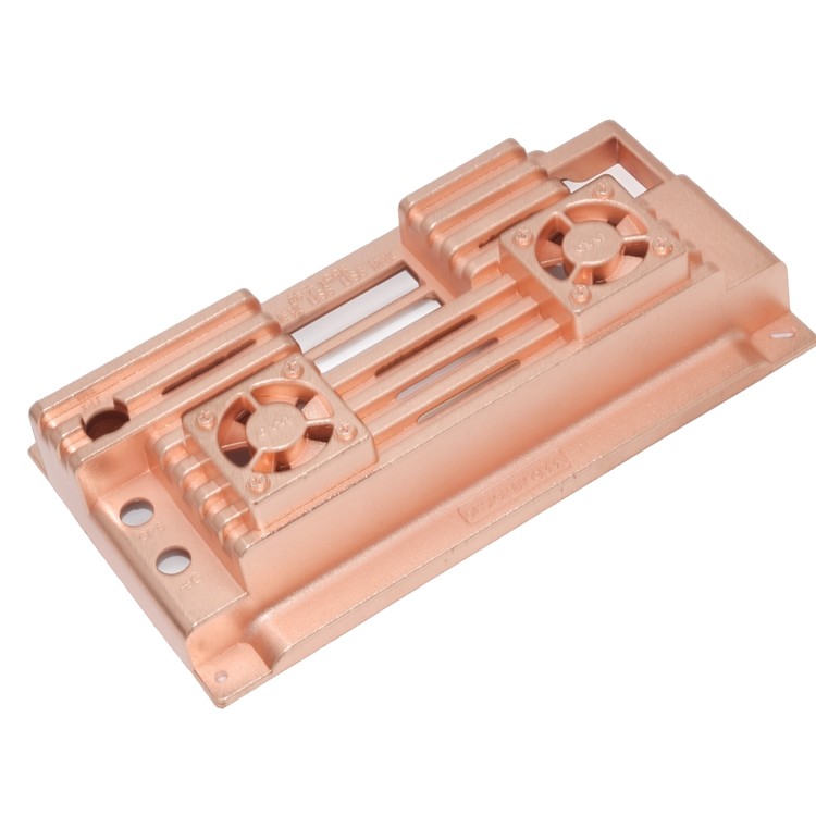 Anticorrosive Zinc Alloy Die Casting Parts Enclosure With Plating Gold Surface