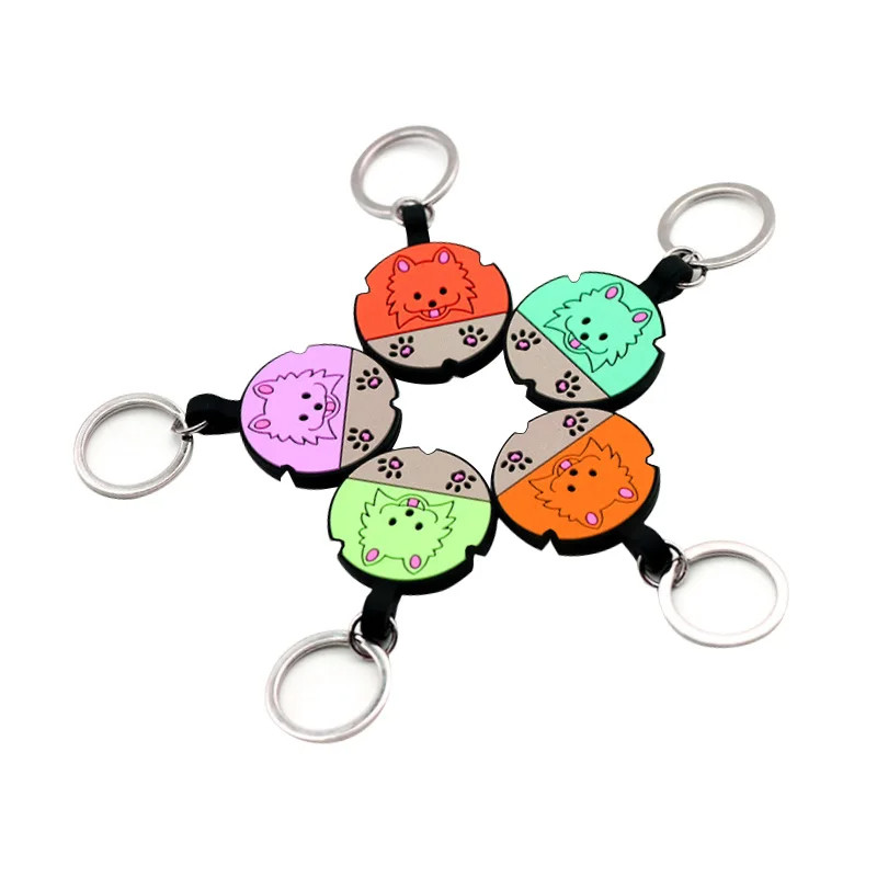 Cute 3d Silicone Pet Tag Silicone Dog Tag Holders Custom Soft Rubber Name Tags