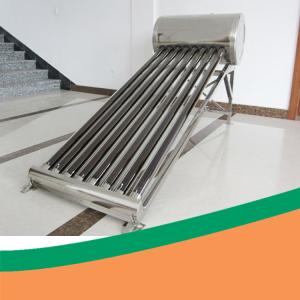 China rooftop vacuum tube 80L unpressurized solar hot water heater system wholesale
