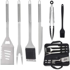 China Heavy Duty Stainless Steel Bbq Tool Set LFGB Approved Multifeature wholesale