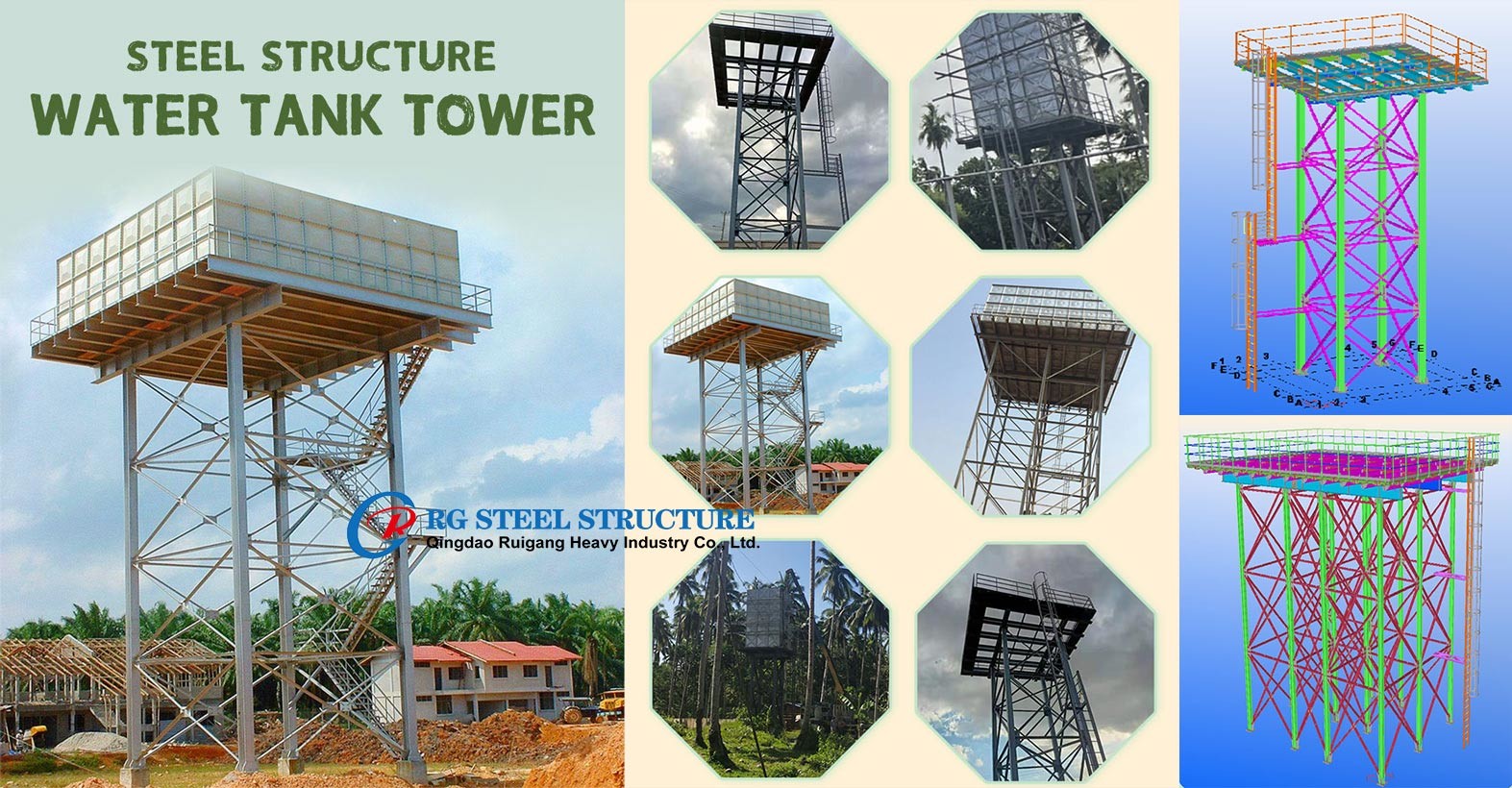 ASTM Hot Dipped Galvanized Water Tank For Potable Water Water Tank Holder