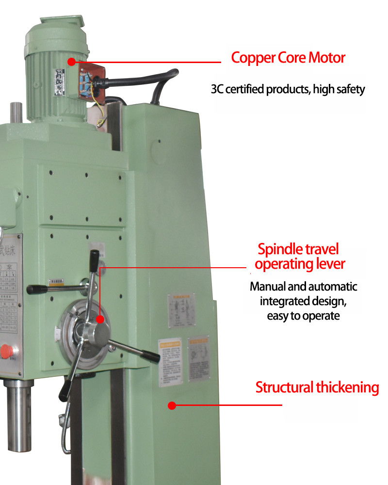Z5140B Electric Vertical Drilling Machines Vertical Drill Bore Diameter 40mm